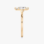 Load image into Gallery viewer, Pear Cut - Plain Band - 6 Prong Classic Ring - 18 K Gold