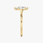 Load image into Gallery viewer, Pear Cut - Plain Band - 6 Prong Classic Ring - 14 K Gold