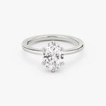 Load image into Gallery viewer, Oval Cut - Plain Band - 6 Prong Classic Ring - 14 K Gold