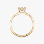 Load image into Gallery viewer, Marquise Cut - Pave Band - 6 Prong Classic Ring - 18 K Gold