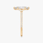 Load image into Gallery viewer, Marquise Cut - Pave Band - 6 Prong Classic Ring - 18 K Gold