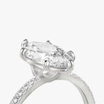 Load image into Gallery viewer, Marquise Cut - Pave Band - 6 Prong Classic Ring - 14 K Gold