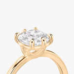 Load image into Gallery viewer, Cushion Cut - Plain Band - 6 Prong Classic Ring - 18 K Gold