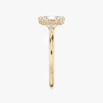 Load image into Gallery viewer, Radiant Cut - Pave Band - 6 Prong Classic Ring - 18 K Gold