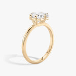 Load image into Gallery viewer, Radiant Cut - Plain Band - 6 Prong Classic Ring - 14 K Gold