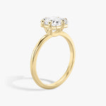 Load image into Gallery viewer, Radiant Cut - Plain Band - 6 Prong Classic Ring - 14 K Gold