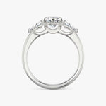 Load image into Gallery viewer, Marquise Cut - Plain Band - Three Stone Ring - 0.25 Ct Side Stone each - 18 K Gold