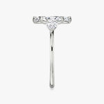 Load image into Gallery viewer, Marquise Cut - Plain Band - Three Stone Ring - 0.25 Ct Side Stone each - 18 K Gold