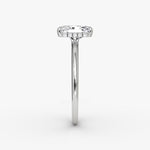 Load image into Gallery viewer, Radiant Cut - Plain Band Hidden Halo - Classic Engagement Ring- 14 K Gold