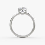 Load image into Gallery viewer, Pear Cut - Plain Band - Classic Engagement Ring- 14 K Gold