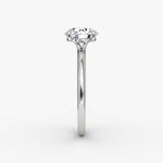 Load image into Gallery viewer, Round Cut - Plain Band - Classic Engagement Ring- 18 K Gold