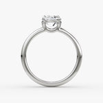 Load image into Gallery viewer, Oval Cut - Plain Band - Classic Engagement Ring- 14 K Gold