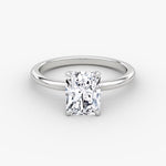Load image into Gallery viewer, Radiant Cut - Plain Band - Classic Engagement Ring- 14 K Gold