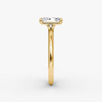Load image into Gallery viewer, Radiant Cut - Plain Band - Classic Engagement Ring- 14 K Gold