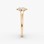 Load image into Gallery viewer, Round Cut - Bezel Ring - 18 K Gold