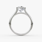 Load image into Gallery viewer, Cushion Cut - Bezel Ring - 14 K Gold