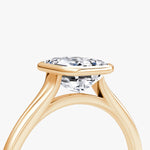 Load image into Gallery viewer, Emerald Cut - Bezel Ring - 18 K Gold