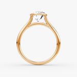 Load image into Gallery viewer, Oval Cut - Bezel Ring - 18 K Gold