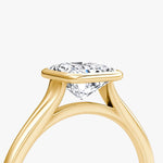 Load image into Gallery viewer, Radiant Cut - Bezel Ring - 18 K Gold
