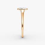 Load image into Gallery viewer, Radiant Cut - Bezel Ring - 18 K Gold