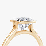 Load image into Gallery viewer, Princess Cut - Bezel Ring - 14 K Gold
