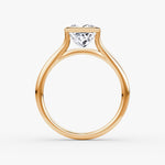 Load image into Gallery viewer, Princess Cut - Bezel Ring - 14 K Gold