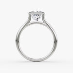 Load image into Gallery viewer, Princess Cut - Bezel Ring - 14 K Gold