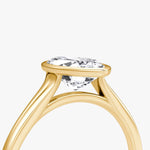 Load image into Gallery viewer, Marquise Cut - Bezel Ring - 18 K Gold