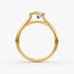 Load image into Gallery viewer, Marquise Cut - Bezel Ring - 18 K Gold