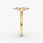 Load image into Gallery viewer, Marquise Cut - Bezel Ring - 18 K Gold
