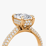Load image into Gallery viewer, Emerald Cut - Royal Pave Ring - 18 K Gold