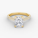 Load image into Gallery viewer, Radiant Cut - Royal Pave Ring
