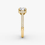 Load image into Gallery viewer, Round Cut - Royal Pave Ring - 18 K Gold