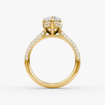 Load image into Gallery viewer, Pear Cut - Royal Pave Ring - 18 K Gold