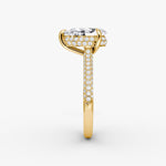 Load image into Gallery viewer, Pear Cut - Royal Pave Ring - 18 K Gold