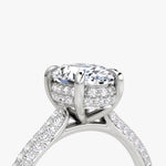 Load image into Gallery viewer, Oval Cut - Royal Pave Ring - 18 K Gold