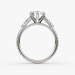 Load image into Gallery viewer, Emerald Cut - Pave Band - Cluster Ring - 14 K Gold