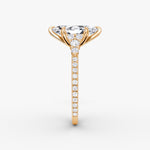 Load image into Gallery viewer, Marquise Cut - Pave Band - Cluster Ring - 18 K Gold