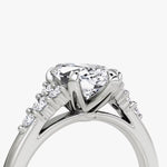 Load image into Gallery viewer, Marquise Cut - Plain Band - Cluster Ring - 18 K Gold
