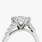 Load image into Gallery viewer, Radiant Cut - Pave Band - Cluster Ring - 18 K Gold