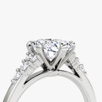 Load image into Gallery viewer, Radiant Cut - Plain Band - Cluster Ring - 14 K Gold