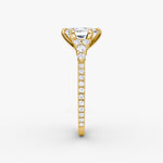 Load image into Gallery viewer, Radiant Cut - Pave Band - Cluster Ring - 14 K Gold