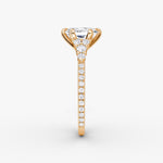 Load image into Gallery viewer, Radiant Cut - Pave Band - Cluster Ring - 18 K Gold