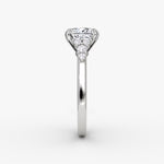 Load image into Gallery viewer, Princess Cut - Plain Band - Cluster Ring - 18 K Gold