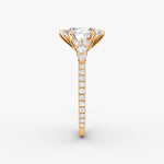 Load image into Gallery viewer, Oval Cut - Pave Band - Cluster Ring - 18 K Gold