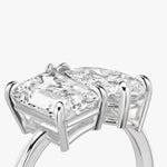 Load image into Gallery viewer, 3.5 Carat Toi et Moi Engagement Ring - Emerald & Pear