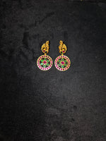 Load image into Gallery viewer, Kundan Earrings – Solid 925 Sterling Silver 23.2 Gram