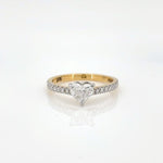 Load image into Gallery viewer, 0.91 Carat Heart Shaped Engagement Ring