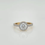 Load image into Gallery viewer, 1.47 Carat Halo Engagement Ring