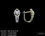 Load image into Gallery viewer, Hoop Earrings – 925 Silver with AAA Cubic Zirconia